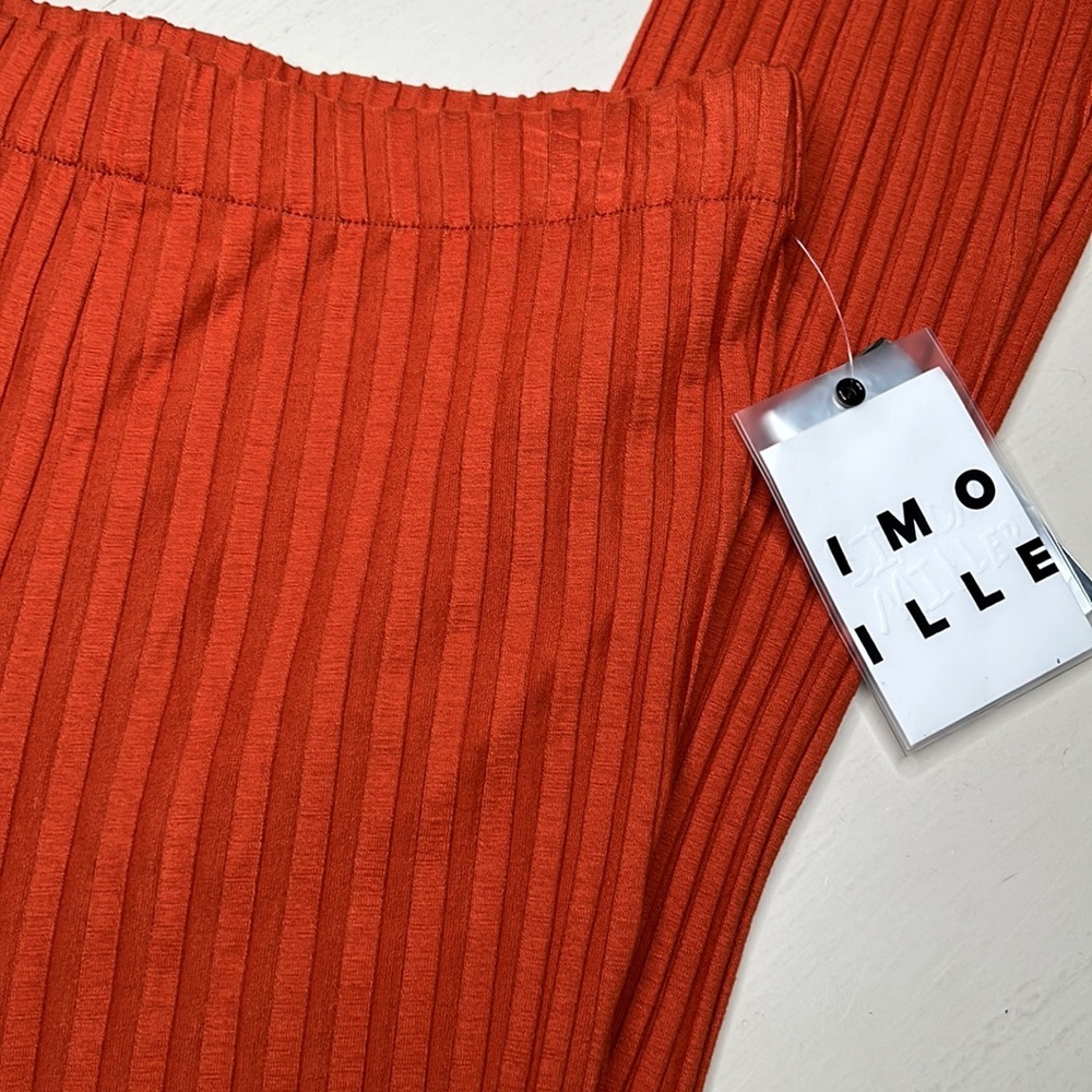 NWT - Simon Miller Orange Rib Pant - Size L - Picture 5 of 8